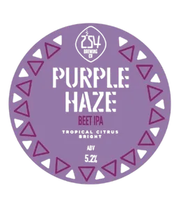 Purple Haze seasonal beer label